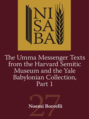 cover image of Umma Messenger Texts from Harvard and the YBC, Part 1